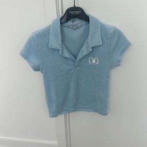 Playboy crop top (Terry cloth)